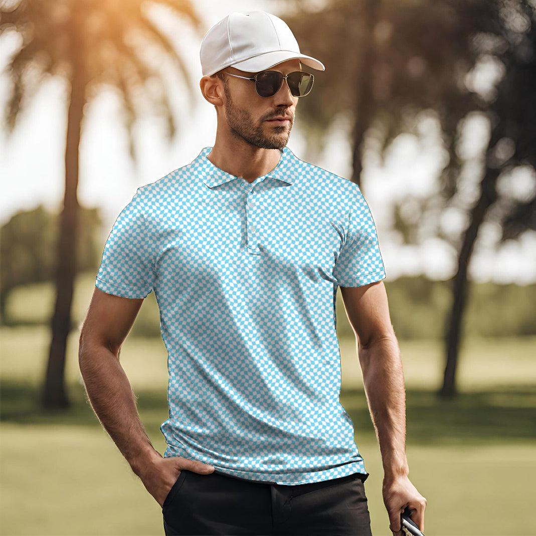 Men's Summer Checkers golf polo